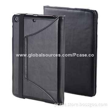 Folio Leather Case Covers for iPad Mini, with Sleep and Wake Up Function